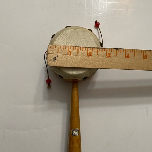 Vintage Twist drum made in Mexico Souvenir wood and leather - Picture 6 of 11